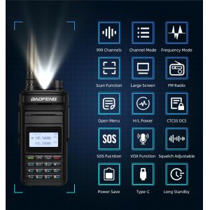 Baofeng P15UV UHF VHF Two Way Radio with Scramble Function