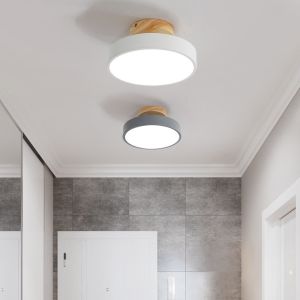 Ceiling Lights Modern Led Nordic Wood Lighting Fixture Indoor led panel ceiling