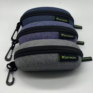 Vogue Leisure Plastic Eva Eyewear Case Hook Snowflake Fabric Eva Eyeglasses Case