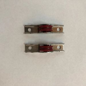 Cheap UPVC Sliding Door Single Roller with Chromed Plated Stainless Steel and POM Wheel Material for sale