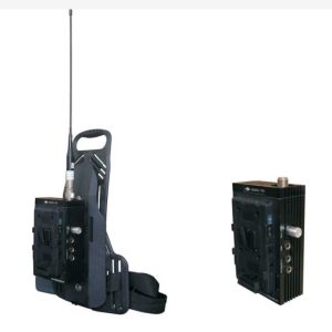 Cheap Body Worn Mobile Video Transmitter Ultra Low Latency COFDM Camera Mounted 1-5W for sale