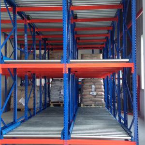 High Density Live Pallet Flow Racking System With Brake / Speed Regulating