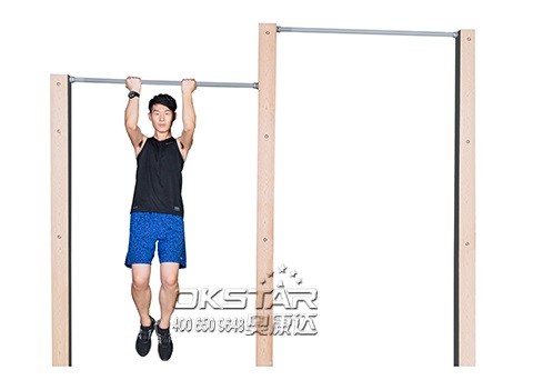 Quality china outdoor park gym equipment  WPC materials based outdoor exercise machine chin up bar wholesale
