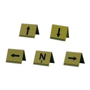 China P071 Yellow plastic photo direction indicatoers(up,down,left,right,north) on sale