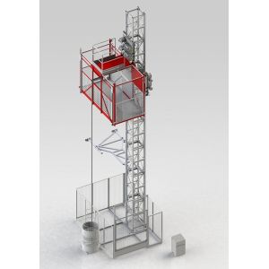 SC200 Building Material Hoist/ construction elevator with VFD control/hot dip