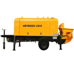 Electric Remote Controller Hydraulic Concrete Pump For Concrete / Cement Pumping