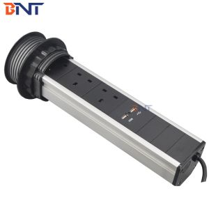guangzhou office& kitchen motorized pop up socket with US power plug