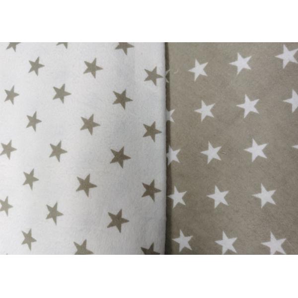 White 100% Cotton Flannel Fabric Print For Bedding And Cover