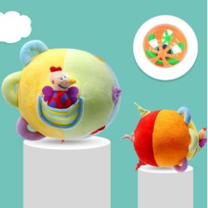 Intelligence Hand Grasping Kids Plush Toys For 0-1 Years Old Early Education