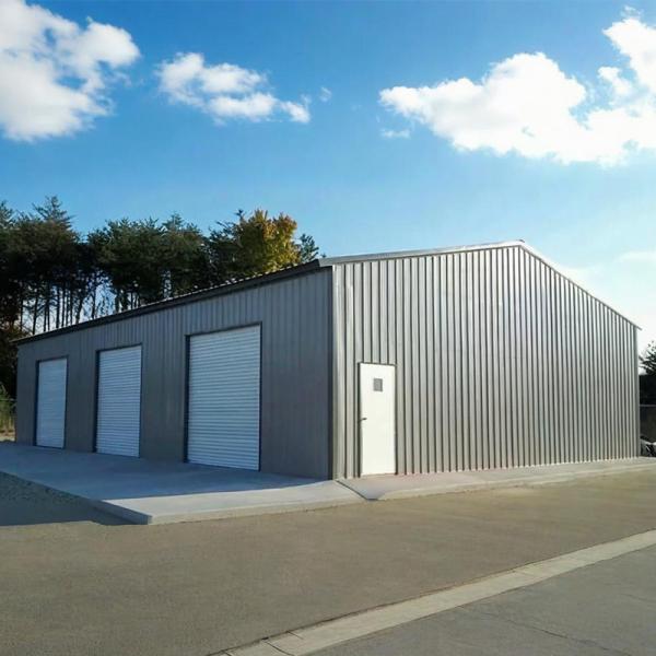 Fire-Retardant High-Span Steel Warehouse Buildings No Permanent Foundation