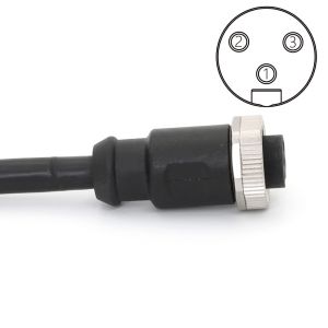 Cheap 7/8&quot; Circular Connector Female 3 Pin Waterproof 16UN PVC Cable Connector for sale