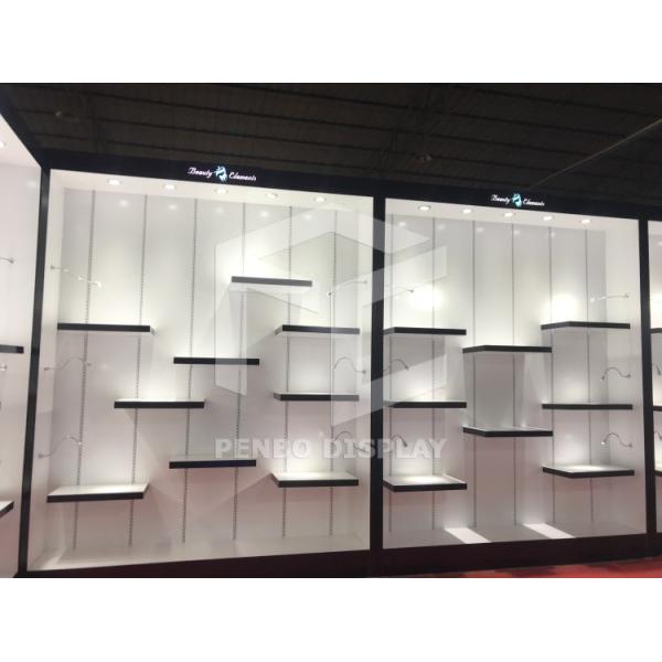 Quality 16mm Thick MDF Wig Wall Display OEM Full Lace For Barber Stations wholesale