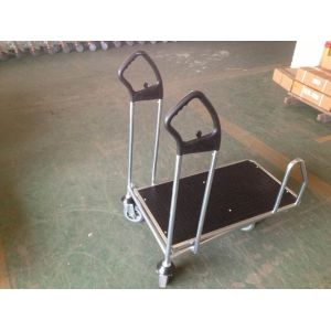 Cheap Foldable Industrial Warehouse Trolley Plastic Handle For Supermarket for sale