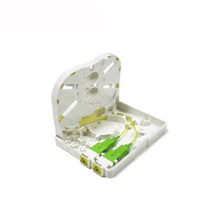 2 Port FTTH Mini Fiber Optic Terminal Box 3m 5m 10m SC LC Wall Mount Faceplate