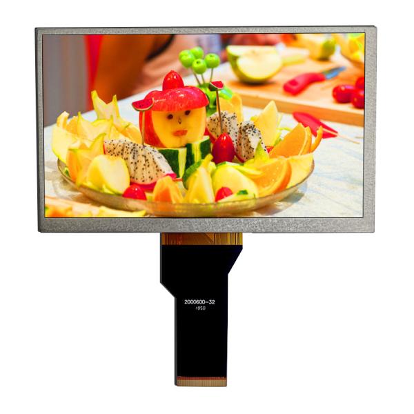 Quality 800x480 Matrix Dots TFT LCD Monitor 12 O'Clock 24 Bits RGB 250nits wholesale