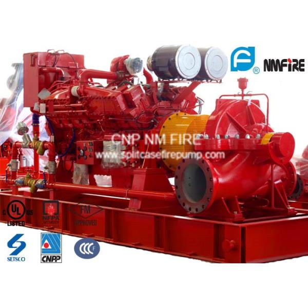 Horizontal Diesel Engine Driven Fire Pump Centrifugal 1500GPM 172.1kw Max Shaft