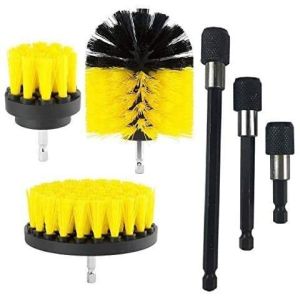 3 Pieces Power Drill Cleaning Brush 6 Inch Extend For Wooden Floors Corners