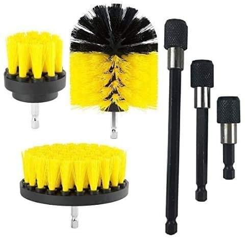 Quality 3 Pieces Power Drill Cleaning Brush 6 Inch Extend For Wooden Floors Corners wholesale