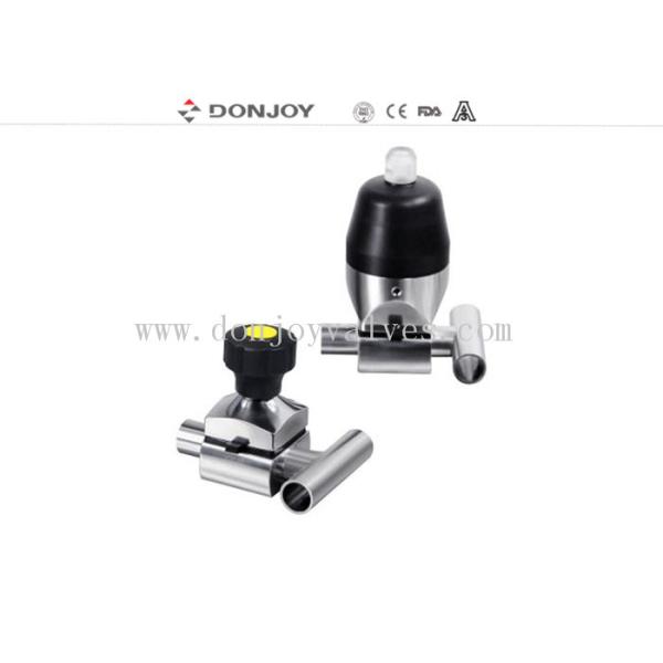 Quality 316L Mini - type Tee Three - way Sanitary Diaphragm Valve T type Tee wholesale