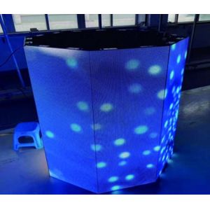 Custom Video Wall Rental , Light weight Led Panel Curved Design