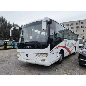 Coach Second Hand 55seater 2+3layout Bus FOTON Yuchai Engine Shuttle Bus BJ6103