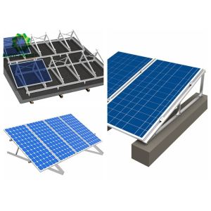 Solar Powered Charging Station Flat Roof Solar Mounting System Support system