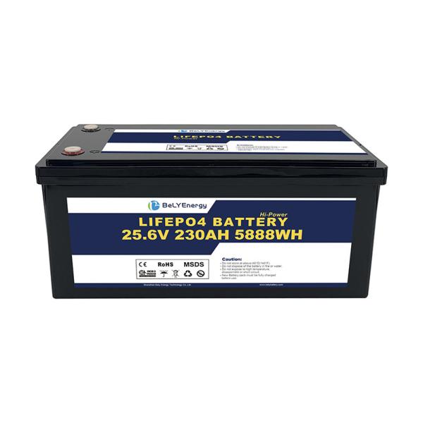 IP65 Waterproof High Performance 24V 230Ah LiFePO4 Battery With M8 Terminal For