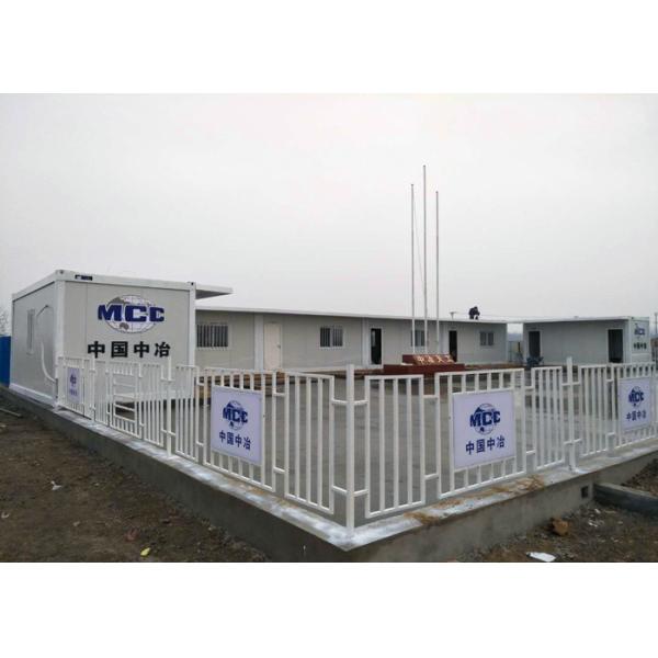 Flat Roof Modular Shipping Container Homes Sliding Window With Independent