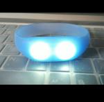 sound and motion activated remote controlled led wristband silicone bracelets