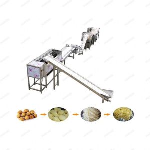 automatic potato chip production line 150-500kg/ h potato chips making machine