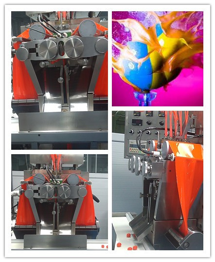 Health Food / Cosmetic Softgel Paintball Encapsulation Machine for oil and paste