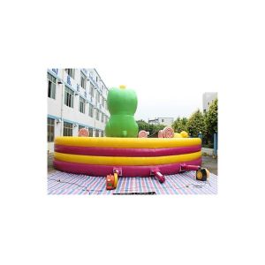 Attractive Frog Inflatable Jumping Bouncy With Blower Commercial Grade