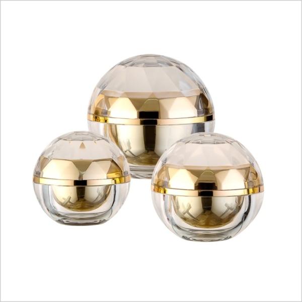 Quality Diamond Shaped Empty Luxury Cosmetic Jars Plastic Cream Container wholesale