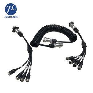 2.5M 5 Pin Metal Connector Trailer Extension Cable