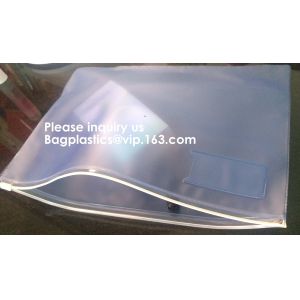 File Packing Bag With Zipper Zipper File Bag PVC Document Plastic Bag,Zipper