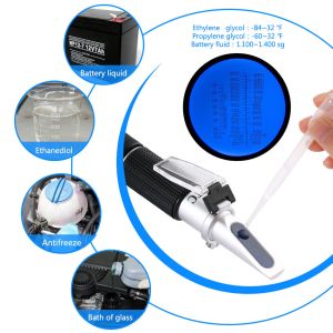 Hand Held Optical Refractometer , Antifreeze Battery Cleaning Fluid Refractomete