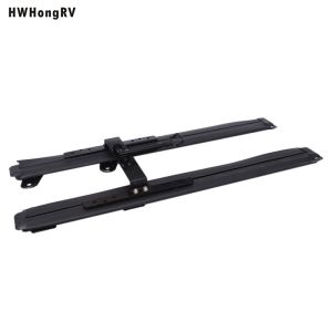 Motorhome rear seat inlaid floor slider track runner van recessed seat floor