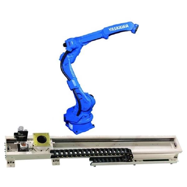 6 Axis Robotic Arm Yaskawa GP25-12 With CNGBS Robot Guide Rail For Handling