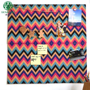 China Wholesale Wall Decorative in Office and School Colorful Message Notice Cork Board on sale