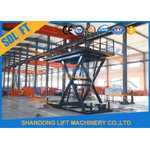 Portable Scissor Car Lift Hydraulic Scissor Car Platform Lift Stationary Scissor