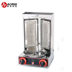 Cheap Stainless Steel Gas Shawarma Grill Machine for Automatic Rotating Doner Kebab Chicken for sale