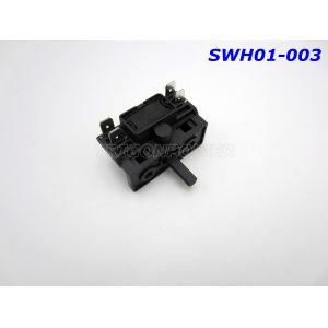 Black Electric Stove Switch , High Voltage Resistance 3 Position Rotary Switch