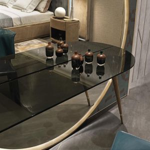 1.8x0.6m Modern Dressing Tables , 1.5m Modern Makeup Table With Mirror