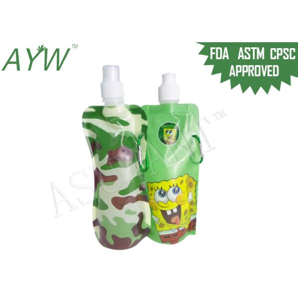 Quality LDPE Drinking Spouted Pouches Packaging Gravure Printing With Carabiner wholesale
