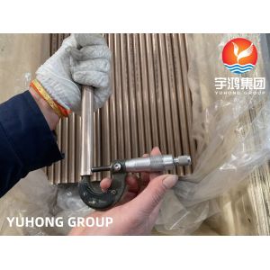 ASTM B111 C70600 COPPER ALLOY TUBE HIGH STRENGTH FOR BOILER HEAT EXCHANGER AIR