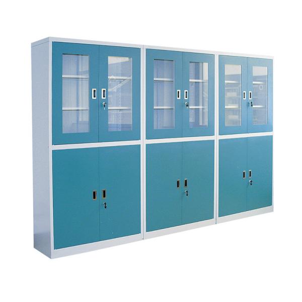 Quality Custom Computer Lab Furniture Steel Chemical Cabinet With Grey / Blue wholesale