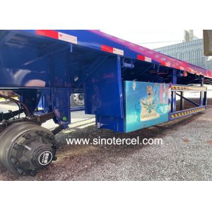 China Three Axles Flat Bed Semi Trailer SINOTERCEL 40 Ft Semi Trailer on sale