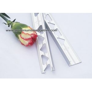 China Matt Silver / Natural Aluminium L Shaped Angle Trim / Tile Trim 12mm x 3m on sale