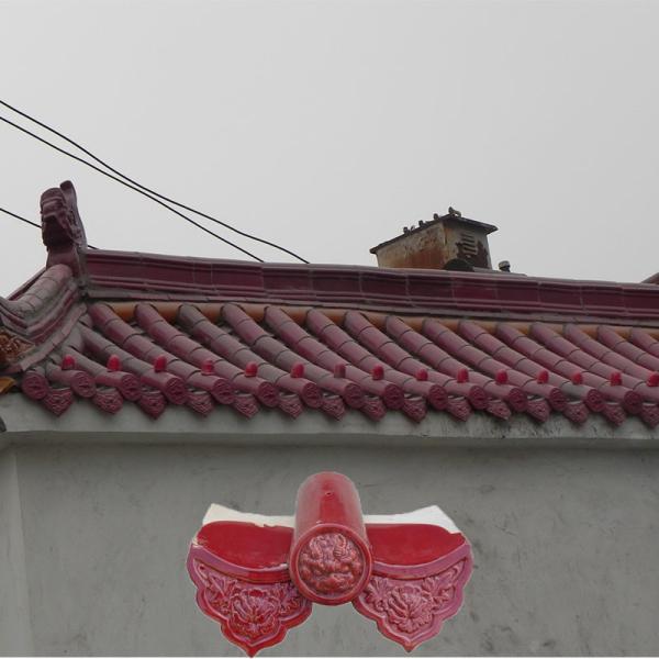 Quality Chinese Architectural Antique Glazed Clay Roof Tiles Ceramic Material Handcraft wholesale