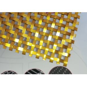 Stainless Steel 2.5mm Decorative Woven Wire Mesh Panels For Cabinet